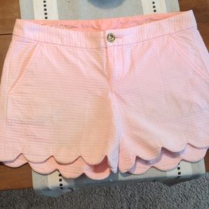 Lilly Pulitzer Scalloped Shorts EUC